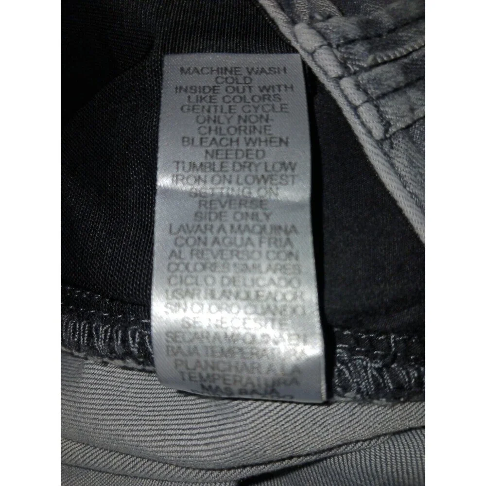 Democracy Ab Technology Jeans Womens 24W Grey Distressed Slimming High Rise - Picture 7 of 11